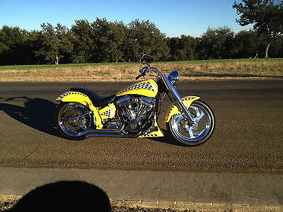 Harley-Davidson : Softail Custom Built Fat Boy HD. Yellow, chrome, garage kept, low mileage, immaculate