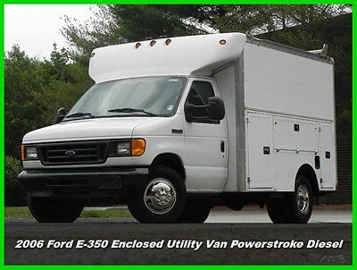Ford : E-Series Van Enclosed Utility Van 06 ford e 350 e 350 cutaway enclosed utility van 6.0 l powerstroke diesel used ac