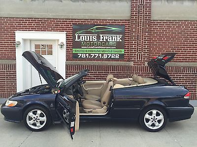 Saab : 9-3 SE CONVERTIBLE ONE OWNER! CONVERTIBLE! SE! TURBO! FULLY DEALER SERVICED! BLUE CLOTH TOP! WOW!