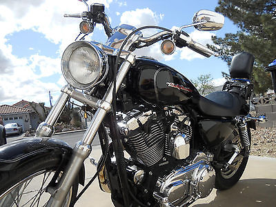 Harley-Davidson : Sportster 2004 harley davidson xl 1200 c sportster vivid black with lots of harley chrome