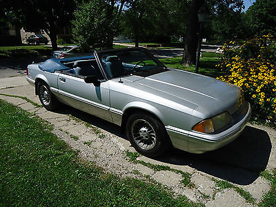 Ford : Mustang LX 1989 ford mustang convertible 89 90 k miles fox body