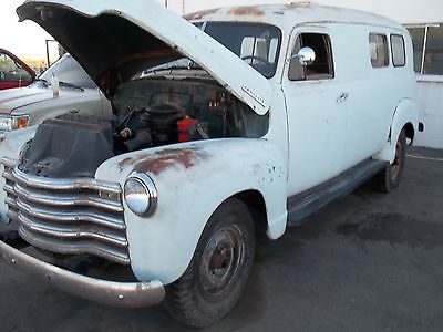 Chevrolet : Other panel van, delivery truck 1951 chevrolet chevy panel van truck hot rat rod barn find paddy wagon personnel