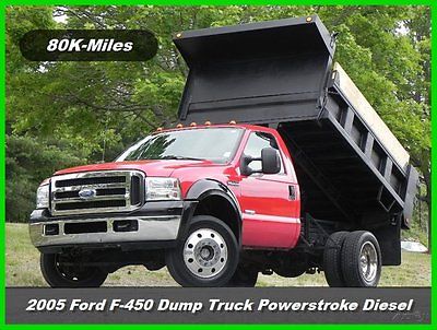 Ford : F-450 XLT Dump Truck 05 ford f 450 f 450 xlt mason dump truck 4 x 4 6.0 l power stroke diesel f 350 f 550