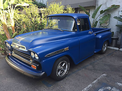 Chevrolet : Other Pickups 1959 chevy apache 3100 custom pick up truck complete rebuild