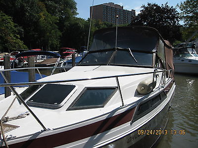26' Regal 255 Ambassador pleasure boat with aft cabin maroon/white good cond.