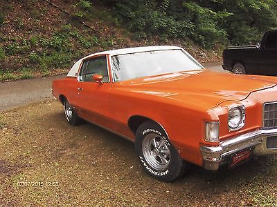 Pontiac : Grand Prix coupe 1972 pontiac classic hot rod 400 cubic inch engine automatic transmission