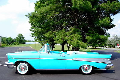 Chevrolet : Bel Air/150/210 Convertible 1957 chevrolet bel air convertible just restored frame off 283 auto perfect
