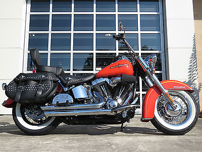 Harley-Davidson : Softail 2012 flstc heritage softail classic vance hines pipes smooth rims w whitewalls