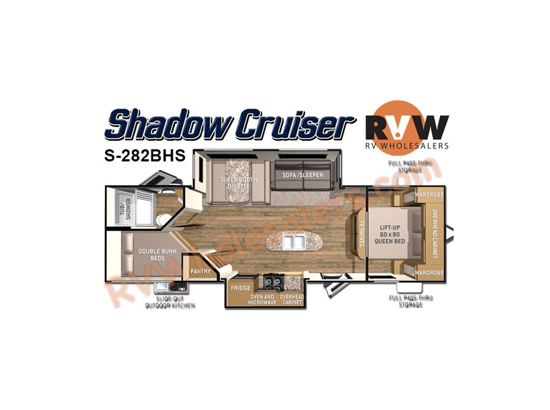 2015 Cruiser Rv Shadow Cruiser S-282BHS
