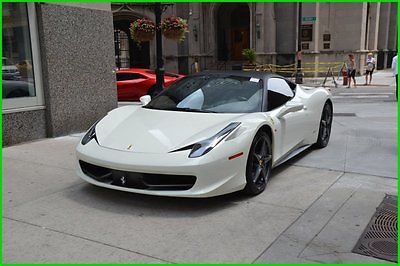 Ferrari : 458 Base Coupe 2-Door 2010 white 458 italia nicely loaded call roland kantor 847 343 2721