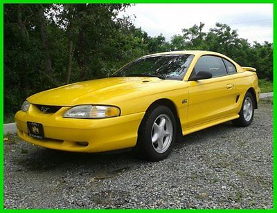 Ford : Mustang GT 94 mustang gt 5 speed manual low miles yellow power seats windows nj ny pa ct