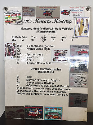 Mercury : Monterey Custom Breezway 1963 mercury monterey