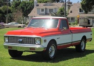 Chevrolet : Other C-20 Pickup Truck 1972 chevy c 20 amazing classic pickup truck 2 nd owner 96 538 miles repainted