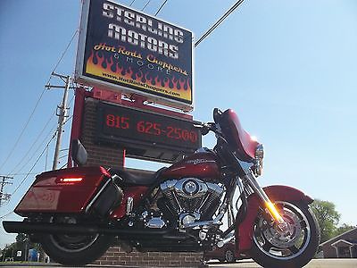 Harley-Davidson : Touring 09 harley davidson street glide flhx 9 239 miles backrest screamin eagle exhaust