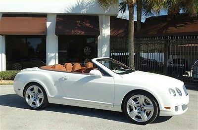 Bentley : Continental GT GTC CONVERTIBLE 2011 bentley continental gtc old english white saddle certified by bentley