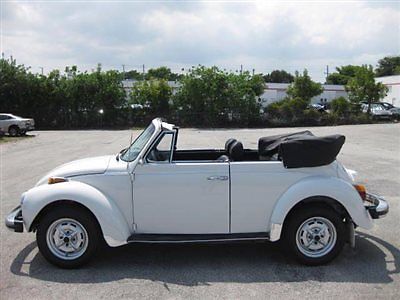 Volkswagen : Beetle - Classic CONVERTIBLE 43000 miles florida out of collection not a scratch convertible 80 pictures