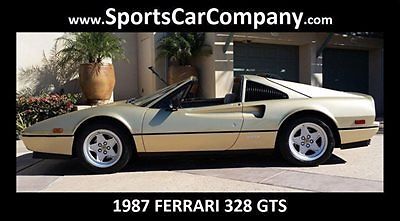 Ferrari : 328 GTS 1987 ferrari 328 gts excellent in out rare california car price reduced