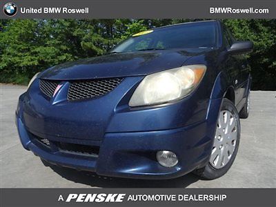 Pontiac : Vibe 4dr Hatchback AWD 4 dr hatchback awd sedan automatic gasoline 1.8 l 4 cyl blue