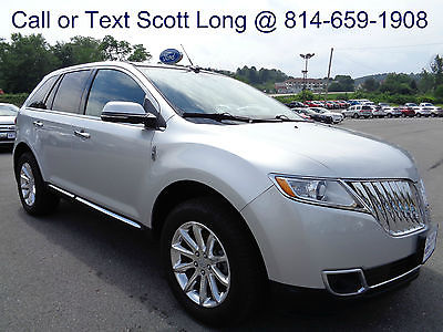 Lincoln : MKX Elite Nav Sunroof Heated Cooled Leather Silver AWD Certified 2013 Lincoln MKX AWD Elite Panoramic Moonroof Navigation Leather 4x4