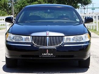 Lincoln : Town Car Signature Series-Black Over Black-Like 03 04 05 06 FLORIDA 1-OWNER-PERFECT FOR LIMOUSINE-SUNROOF-CD CHANGER-KEYS&BOOKS-NONE NICER