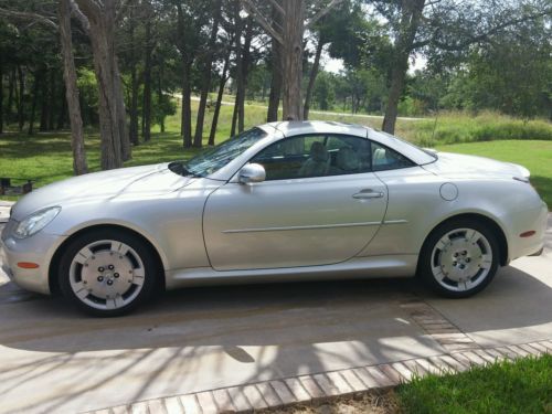 Lexus : SC sc430 2002 lexus sc 430 1 owner 73 k silver tan books