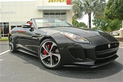 Jaguar : Other 2dr Convertible V8 S Striking F Type V8 S Convertible ~ Grey with Red Leather & Carbon Fiber Wheels