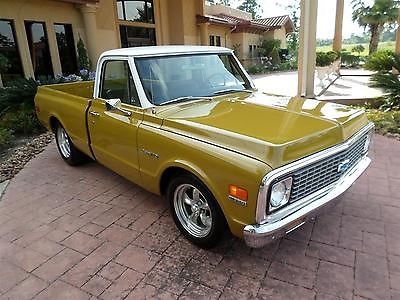 Chevrolet : C-10 FREE SHIPPING! 350 auto ps pb factory a c factory am fm rims brand new wood bed paint