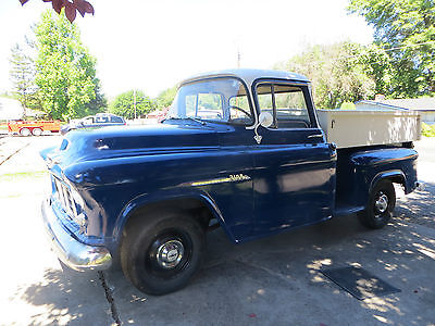 Chevrolet : Other Pickups 3100 – Step Side 1955 chevy pickup truck 3100 series stepside 4 speed automatic 1 owner