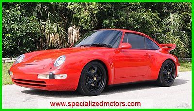 Porsche : 911 Carrera 1996 carrera 993 red tan 6 speed loaded serviced