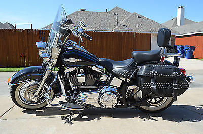 Harley-Davidson : Softail 2012 hd heritage softail peace officers edition like new paint black navy