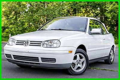 Volkswagen : Cabrio GLS 1999 volkswagen cabrio super low 38 k mi auto loaded leather carfax white