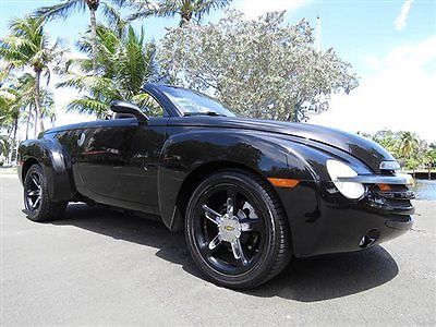 Chevrolet : SSR Black Majic Edition Collectible SSR Concept Truck Convertible Sports Car 6 Liter V8 Leather So Sharp