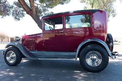 Ford : Model A 1928 ford model a 2 door sedan street rod all real henry ford steel driver