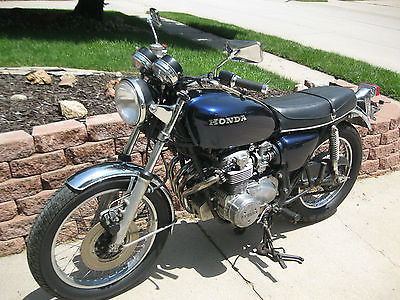 Honda : CB 1978 honda cb 550 k cb 550 four fresh paint runs rides semi restored vintage cafe