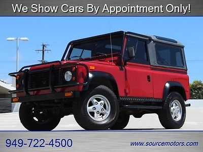 Land Rover : Defender 90 Soft Top Leather Seats Momo Steering Wheel Lots of tops Manual Trans