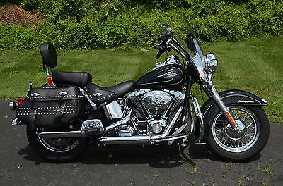 Harley-Davidson : Softail Black 2010 Harley Davidson Heritage Softail Classic FLSTC Stage 1 & Many Extras