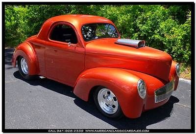 Willys : Street Rod Show Stopper Amazing 1941 Willys Street Rod 502/876HP Blower Alligator Leather