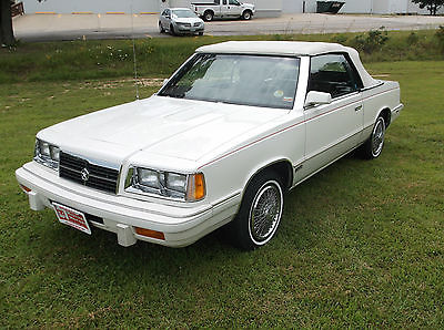 Dodge : Other CONVERTIBLE 1986 dodge 600 turbo convertible 50 xxx act miles