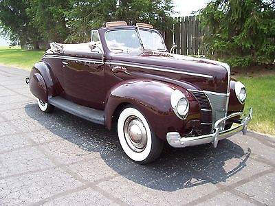 Ford : Other deluxe 1940 ford convertible all steel