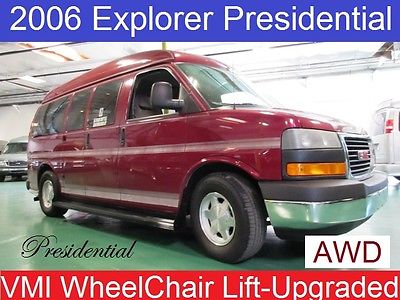 GMC : Savana Explorer Handicap Wheelchair Lift AWD Explorer Presidential Custom Conversion Van- AWD Wheel Chair Handicap Wheelchair