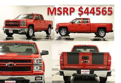 Chevrolet : Silverado 1500 MSRP$44565 4X4 Camera All Star Victory Red Double 4WD New Heated Trailer Brake 5.3L Cab Bluetooth 14 15 Ext Extended Black Stripes