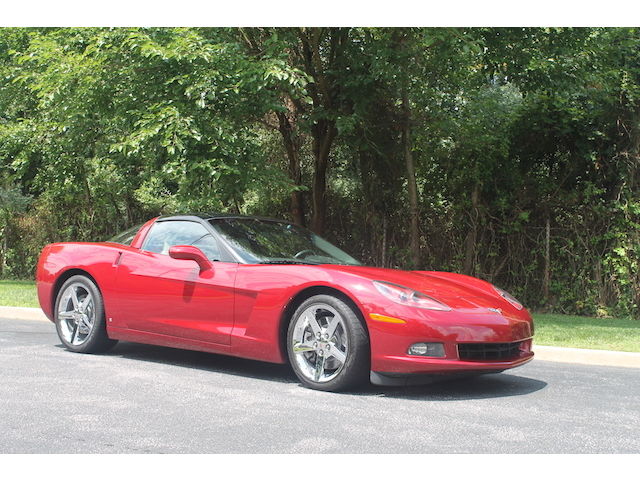 Chevrolet : Corvette 2dr Cpe Crystalk Red Z51 dual mode exhaust both tops clean carfax NAV