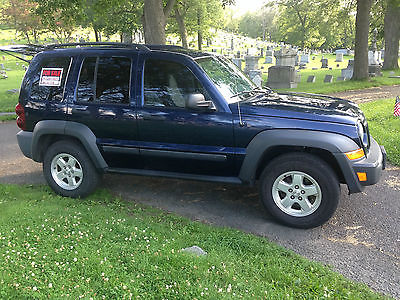 Jeep : Liberty Sport Sport Utility 4-Door 2007 jeep liberty used blue 171 105 hwy miles