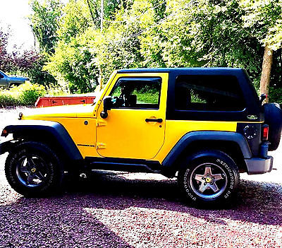 Jeep : Wrangler YELLOW AND BLACK 2008 jeep wrangler yellow 4 x 4 v 6