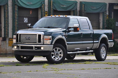 Ford : F-350 Leather Crew Cab Powerstroke Turbo DIESEL Lariat - Crew Cab - 4x4 - Twin Turbo 6.4L Powerstroke DIESEL