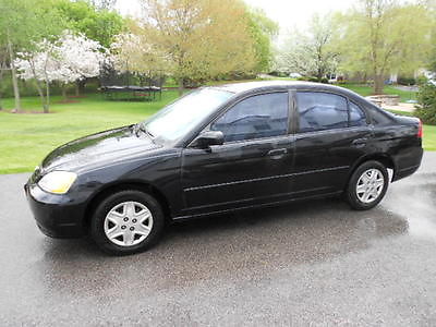 Honda : Civic Civic LX 2003 honda civic lx black gray runs great very economical only 127 k miles