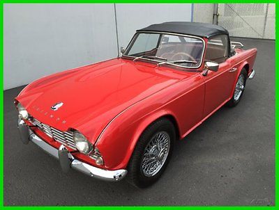 Triumph : Other 1964 triumph tr 4 red red black top 4 sp matching numbers very original car