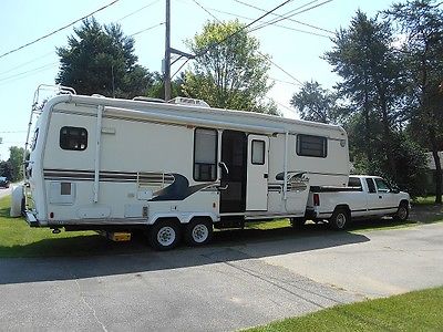 1996 GMC and 1997 CarrieLite 5th Wheel Travel Trailer