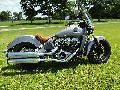 Indian : Scout 2015 indian scout not sportster 5 year warranty 240 miles