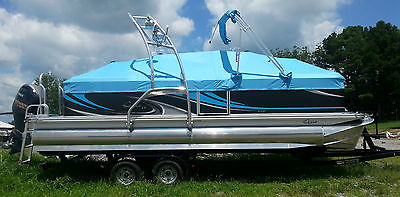 2015 Apex Marine Wake Qwest Tritoon with Yamaha VF150 LA SHO